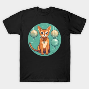 Abyssinian Cat Xmas Ornament, Love Cats T-Shirt